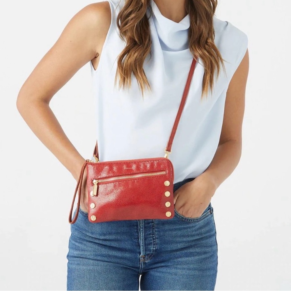Hammitt Nash Small Red Leather Cluth